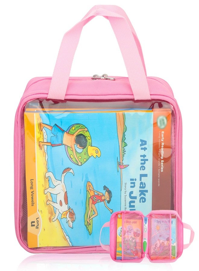 Taladad Carrying Case for Leapfrog LeapReader Reading and Writing System Leapfrog LeapReader,Portable Storage Bag with Handle (Pink) - Image 1